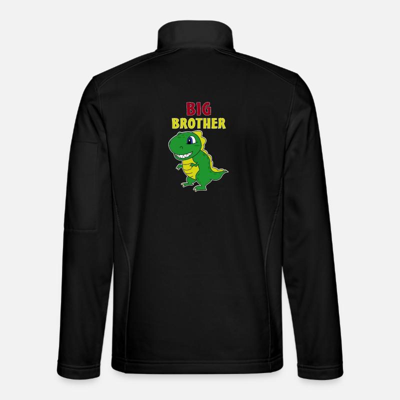 Big brother dinosaur - Unisex Softshell Jacket - black