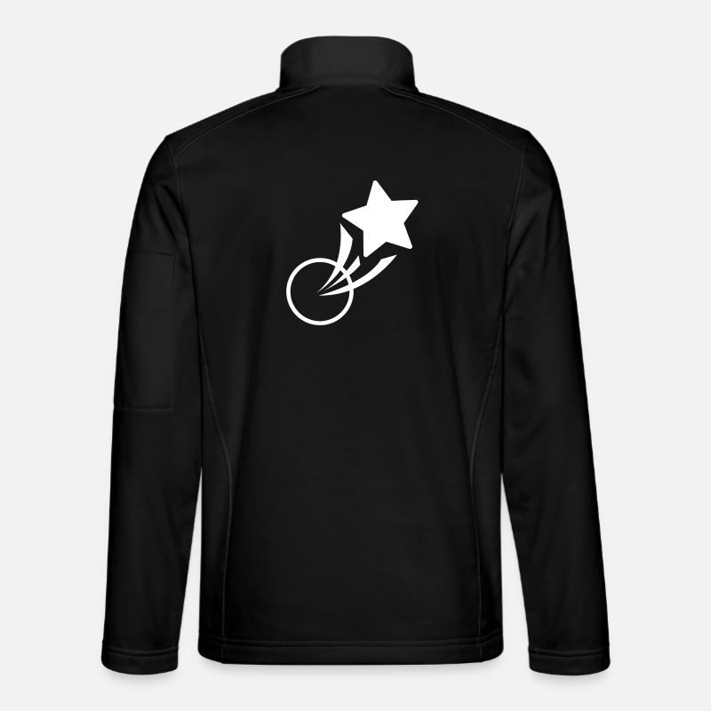 star, star, shooting star - Unisex Softshell Jacket - black