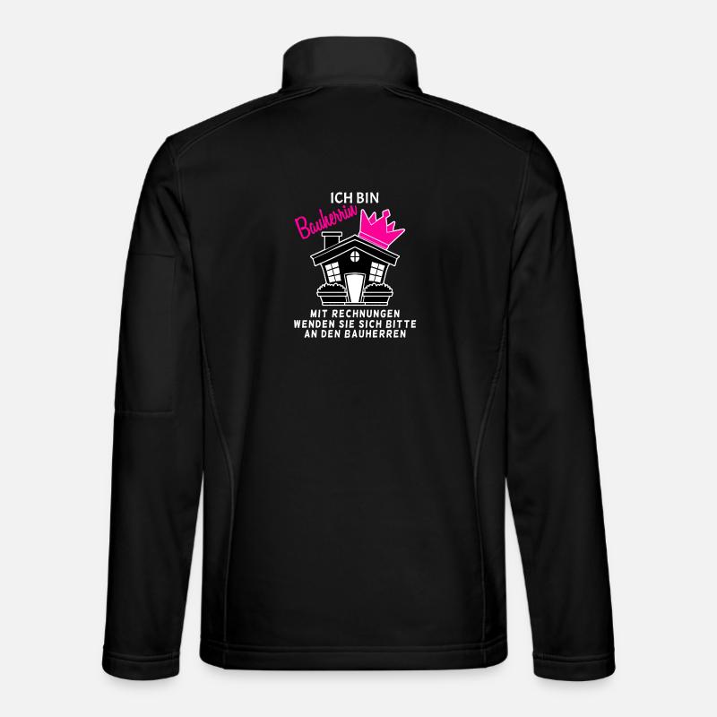 Bauherrin Geschenk - Unisex Softshelljacke - Schwarz