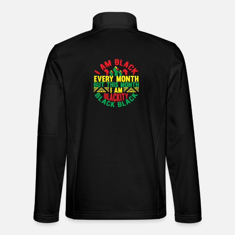 Black Excellence Monthly Celebrations - Unisex Softshell Jacket - black