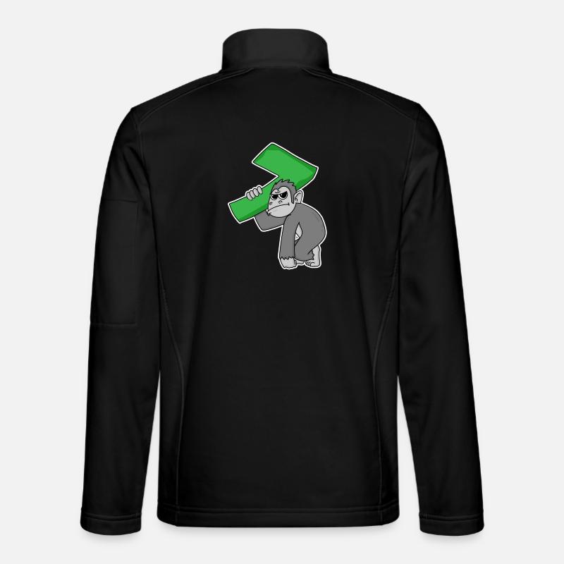 7 years old - 7th birthday - Unisex Softshell Jacket - black