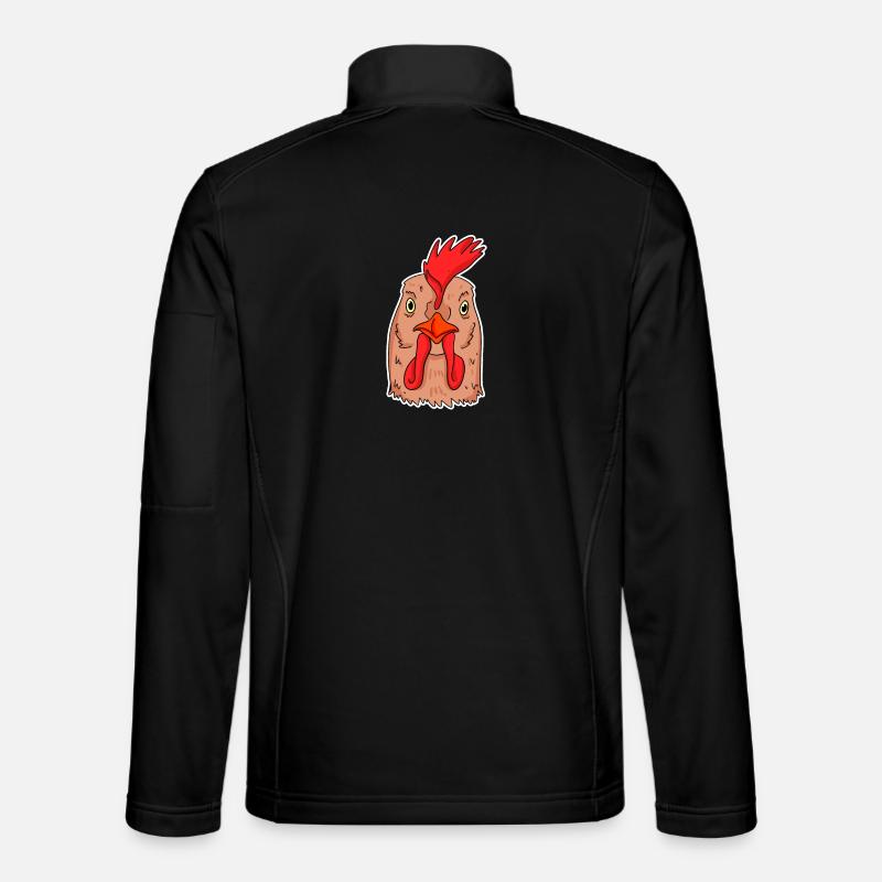 Tête de poulet - Veste en tissu softshell Unisexe - noir