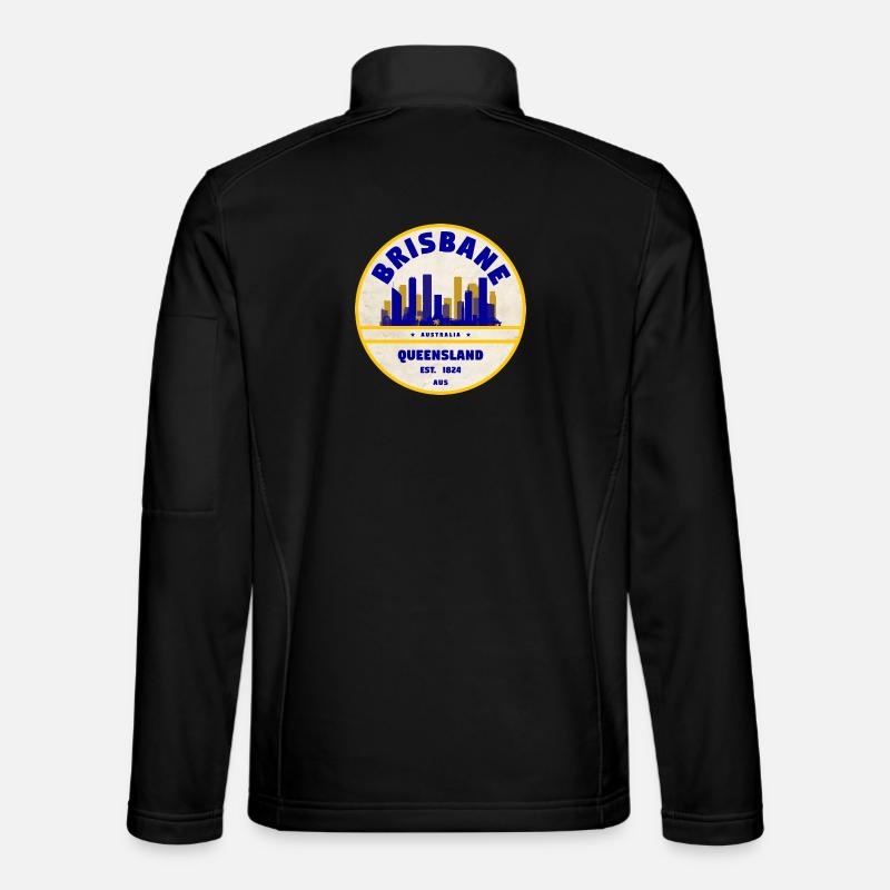 Brisbane Australien Skyline - Unisex Softshelljacke - Schwarz