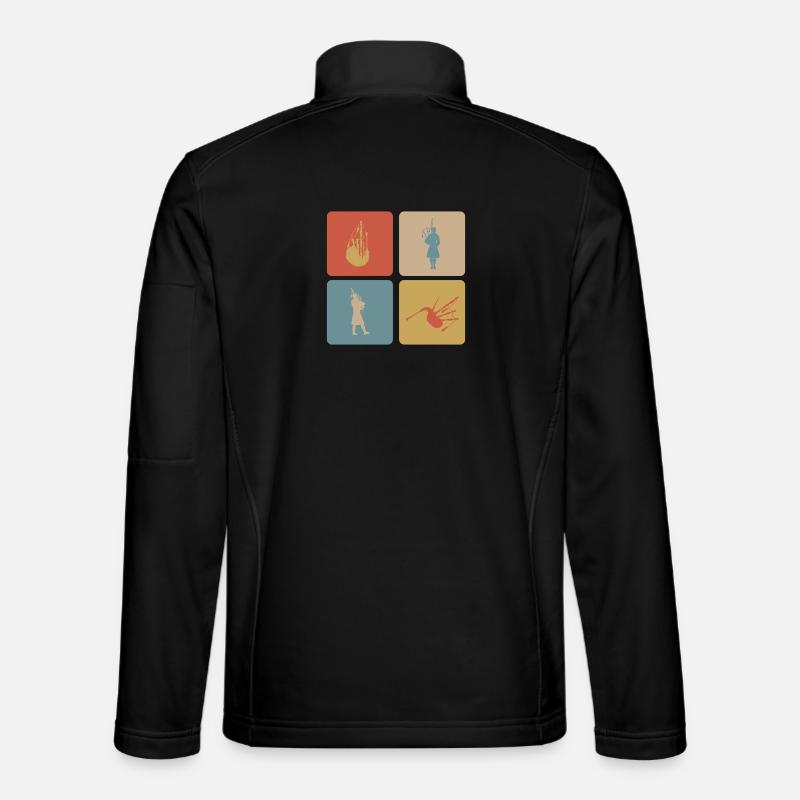 Dudelsack Design - Unisex Softshelljacke - Schwarz