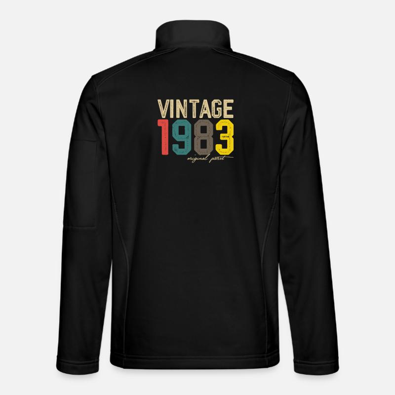 Vintage 1983 Original Print Unisex Softshell Jacket