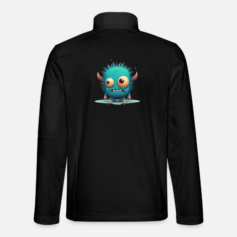 A strange monster to cuddle - Unisex Softshell Jacket - black