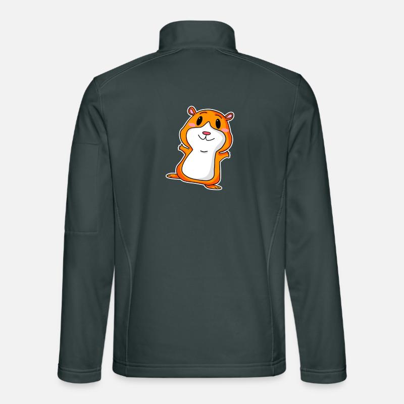 Cochon d’Inde mignon Veste en tissu softshell Unisexe