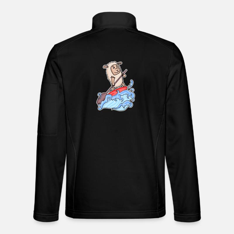 Stand Up Paddle Sheep - Veste en tissu softshell Unisexe - noir