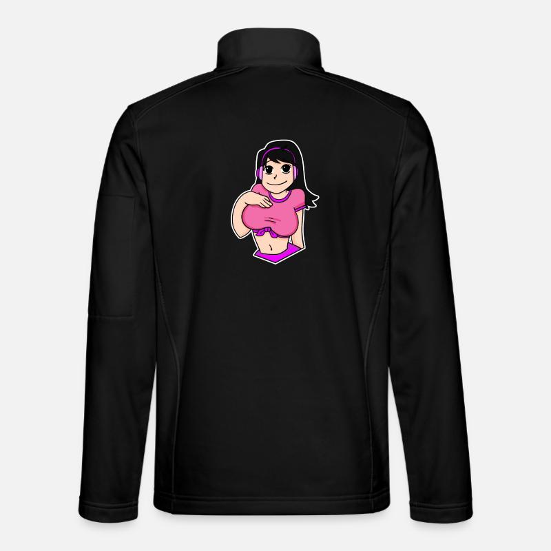 Anime - Veste en tissu softshell Unisexe - noir