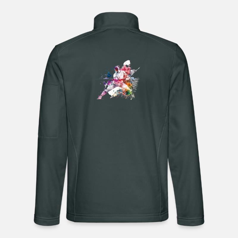 Farbfechten im Wassersplash Unisex Softshelljacke