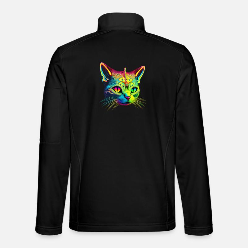 Cat alien - Unisex Softshell Jacket - black