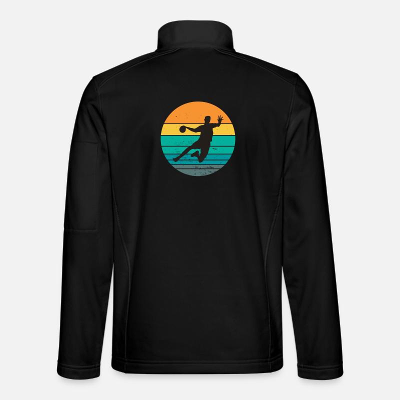 Handball, Handballfan, Handball spielen - Unisex Softshelljacke - Schwarz