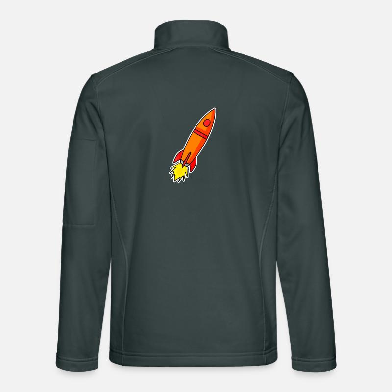 Rocket Orange Unisex Softshell Jacket