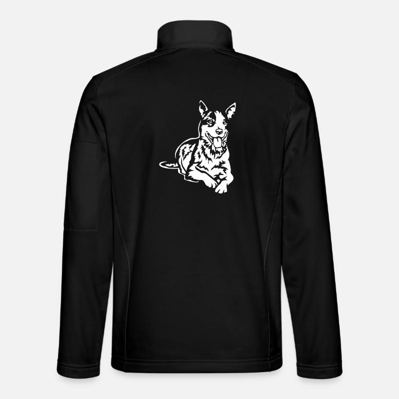 Australian Cattle Dog "Black Edition" - Unisex Softshell Jacket - black