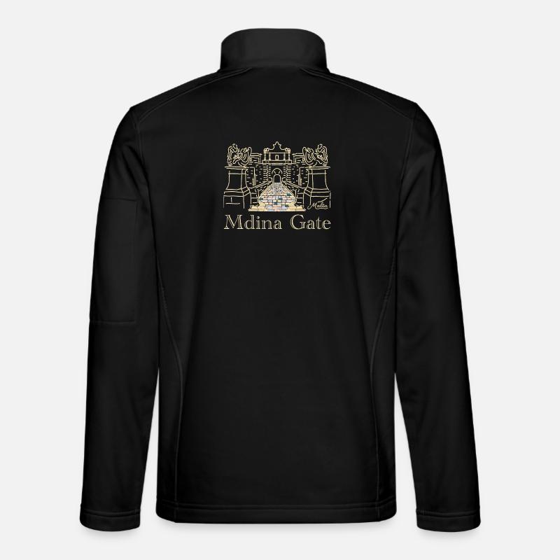 Mdina City Gate, Malta, Europe - Unisex Softshell Jacket - black