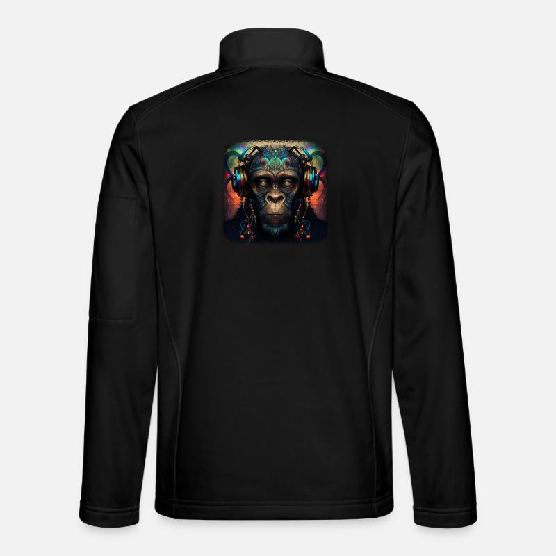 Kosmischer DJ Unisex Softshelljacke
