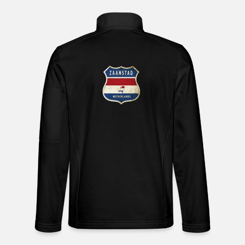 Zaanstad Niederlande Wappen Design - Unisex Softshelljacke - Schwarz
