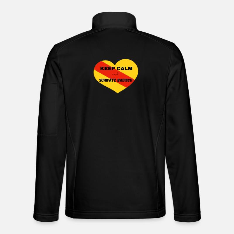 Keep calm and schwätz Badisch - Unisex Softshelljacke - Schwarz