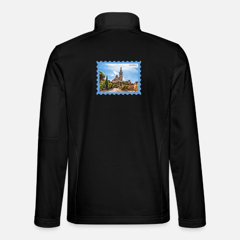 Marseille Basilica Postcard Unisex Softshell Jacket