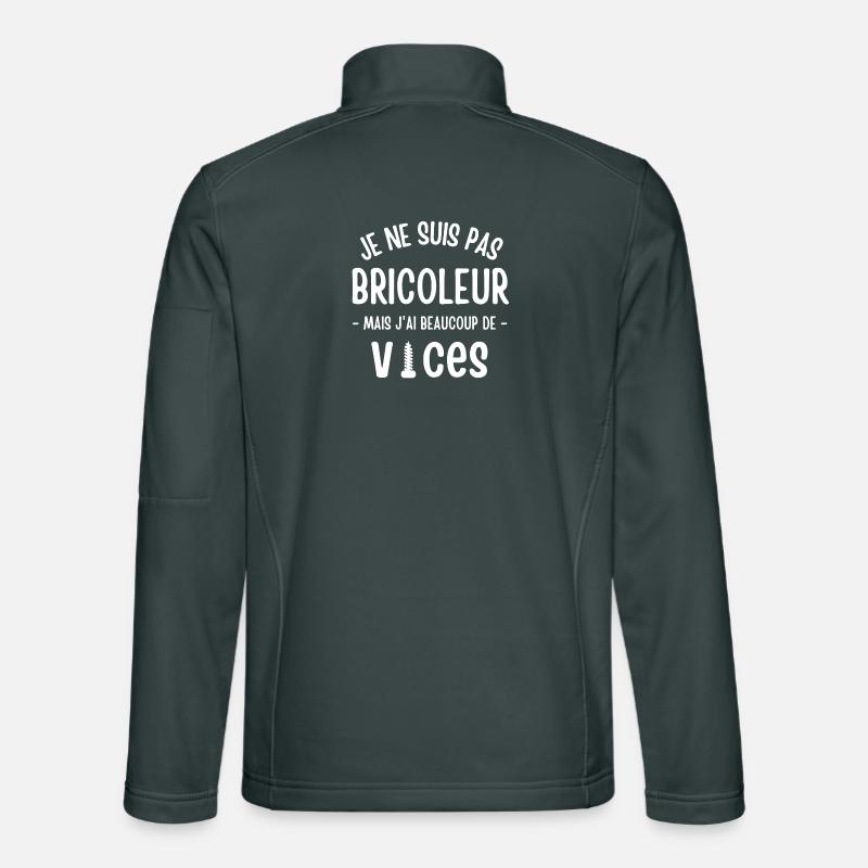 bricoleur, bricolage; bricoler, fan de bricolage Veste en tissu softshell Unisexe