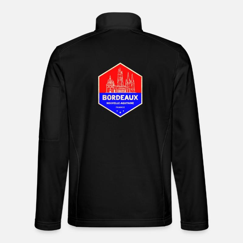 Bordeaux Emblem Nouvelle-Aquitaine - Unisex Softshell Jacket - black