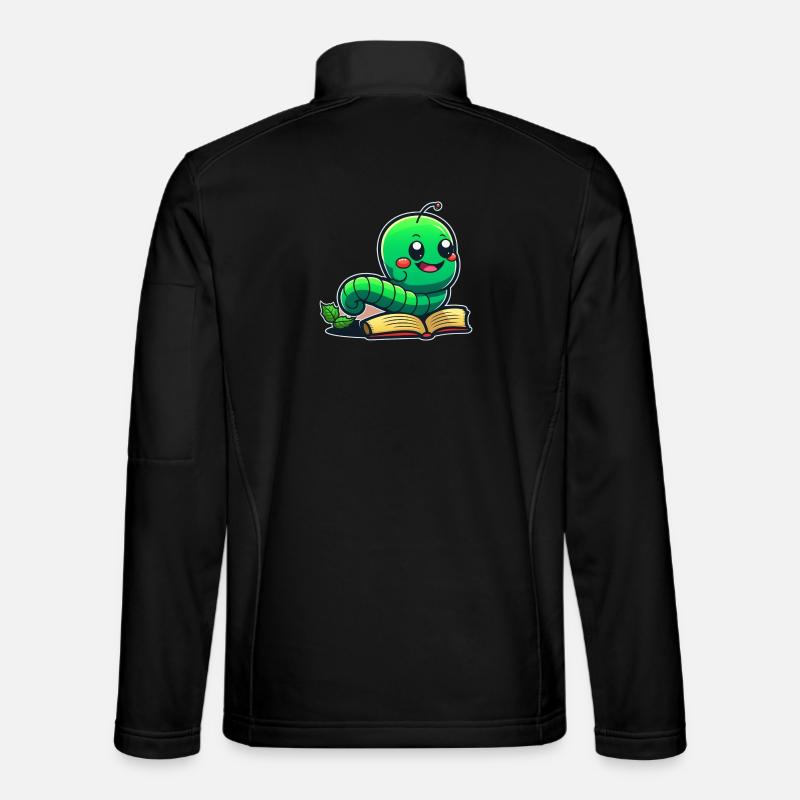 Bücherwurm - Unisex Softshelljacke - Schwarz