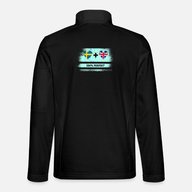 UK & Sweden 100% Perfect - Unisex Softshell Jacket - black