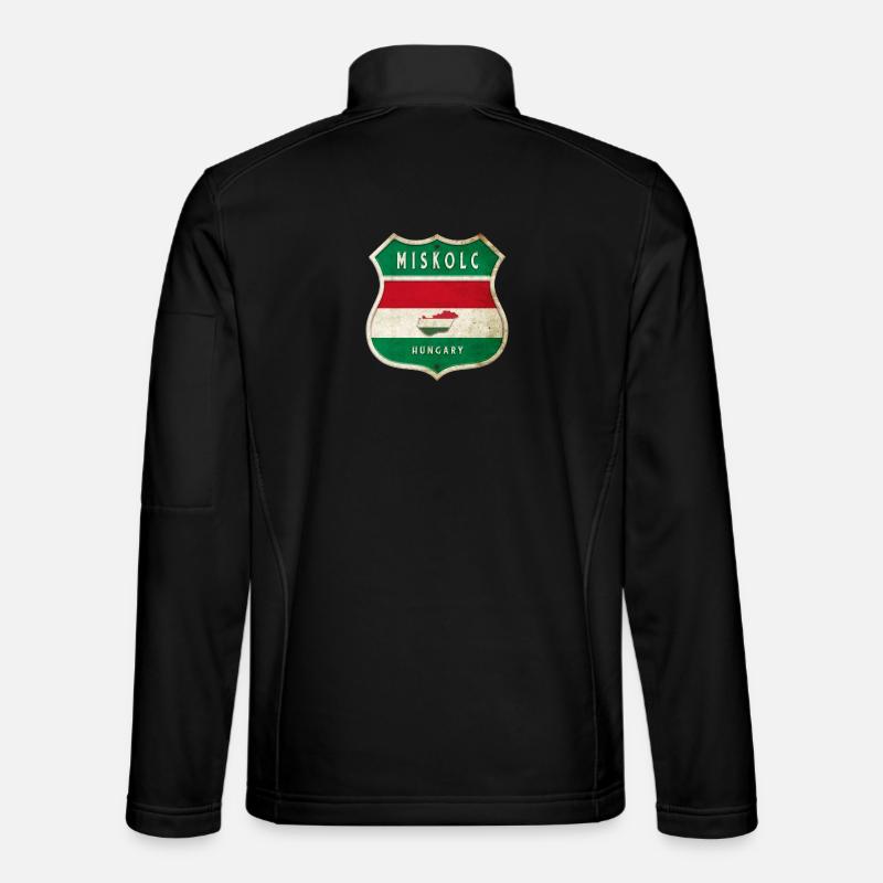 Design du drapeau de la Hongrie de Miskolc Veste en tissu softshell Unisexe