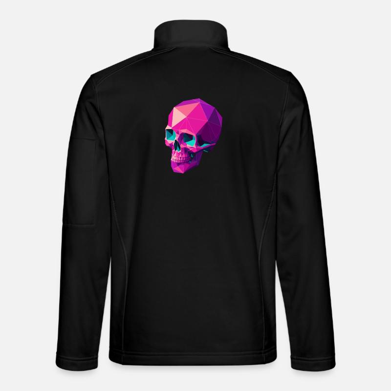 Geometric Skull Unisex Softshell Jacket