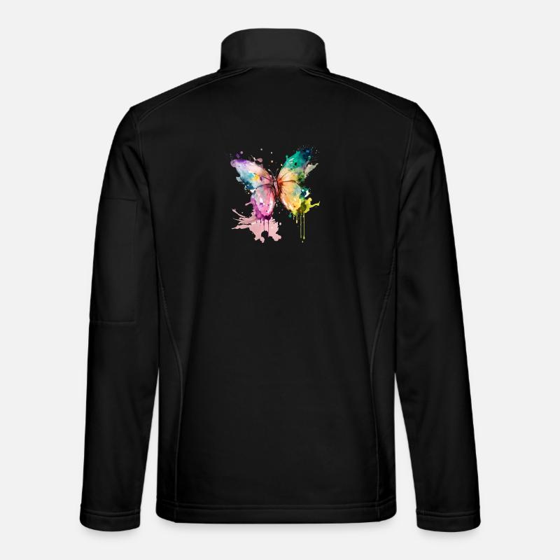 flatterne Träume - Unisex Softshelljacke - Schwarz