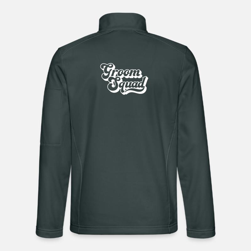 Groom Squad Bachelor Party Men Matching Crew Group Unisex Softshell Jacket