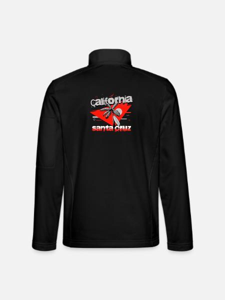 Santa Cruz Californie Surf - Veste en tissu softshell Unisexe - noir - Dos