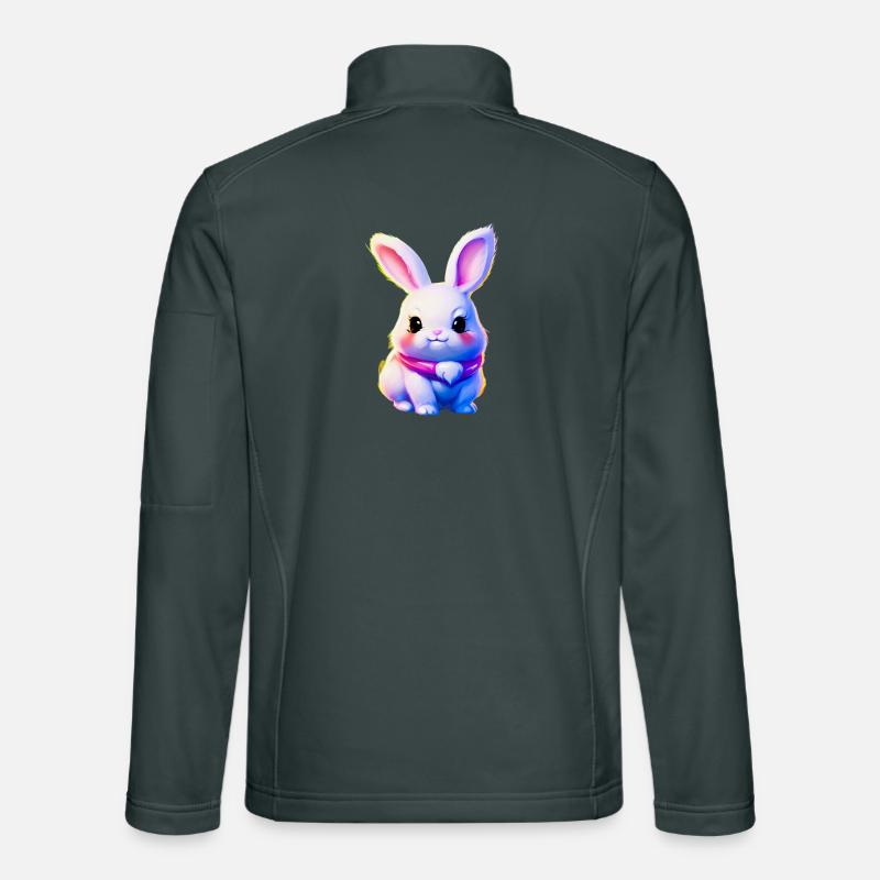 mignon lapin de Pâques - lapin mignon Veste en tissu softshell Unisexe