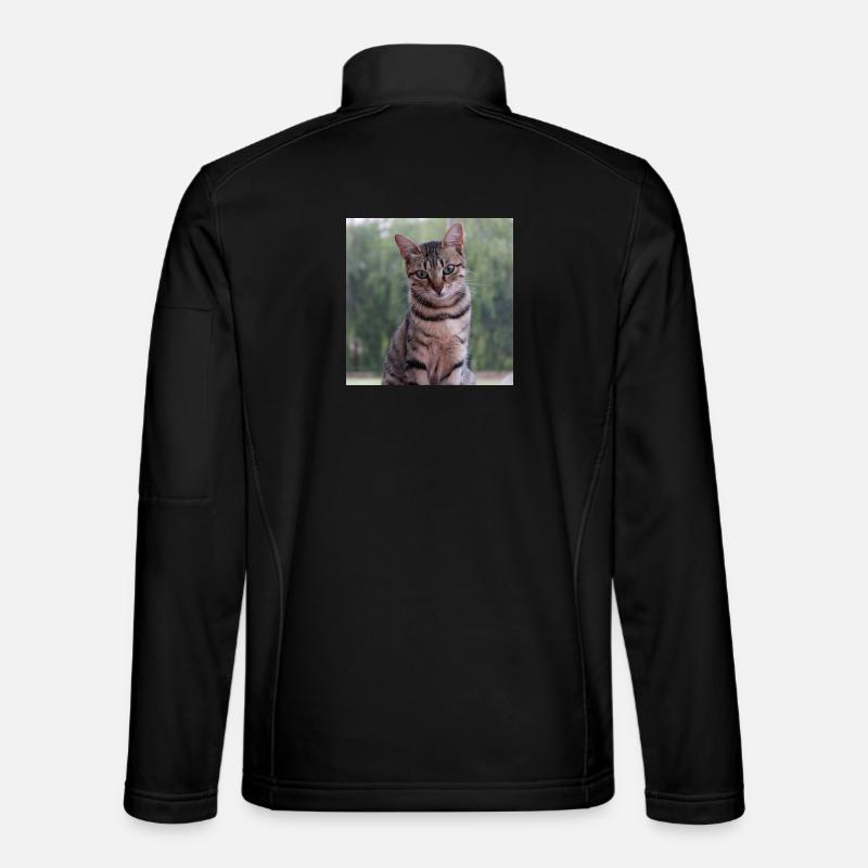 Chat chaton affiche chat carré affiche Veste en tissu softshell Unisexe