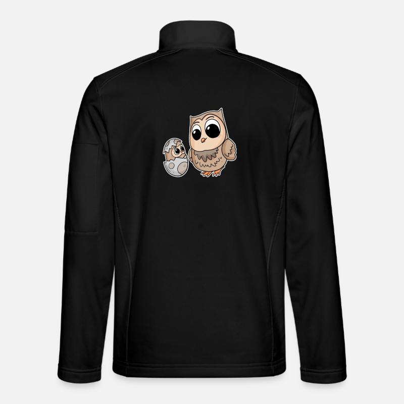 Eule Familie - Eule mit Baby - Eule Motiv Unisex Softshelljacke
