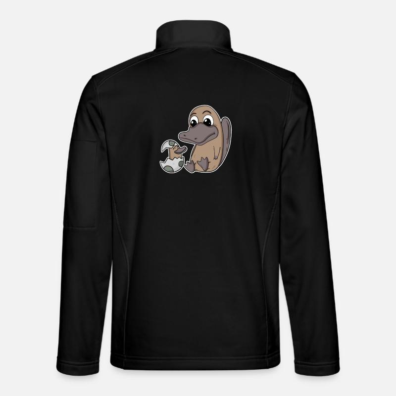 Famille Ornithorynque - Ornithorynque avec bébé Veste en tissu softshell Unisexe