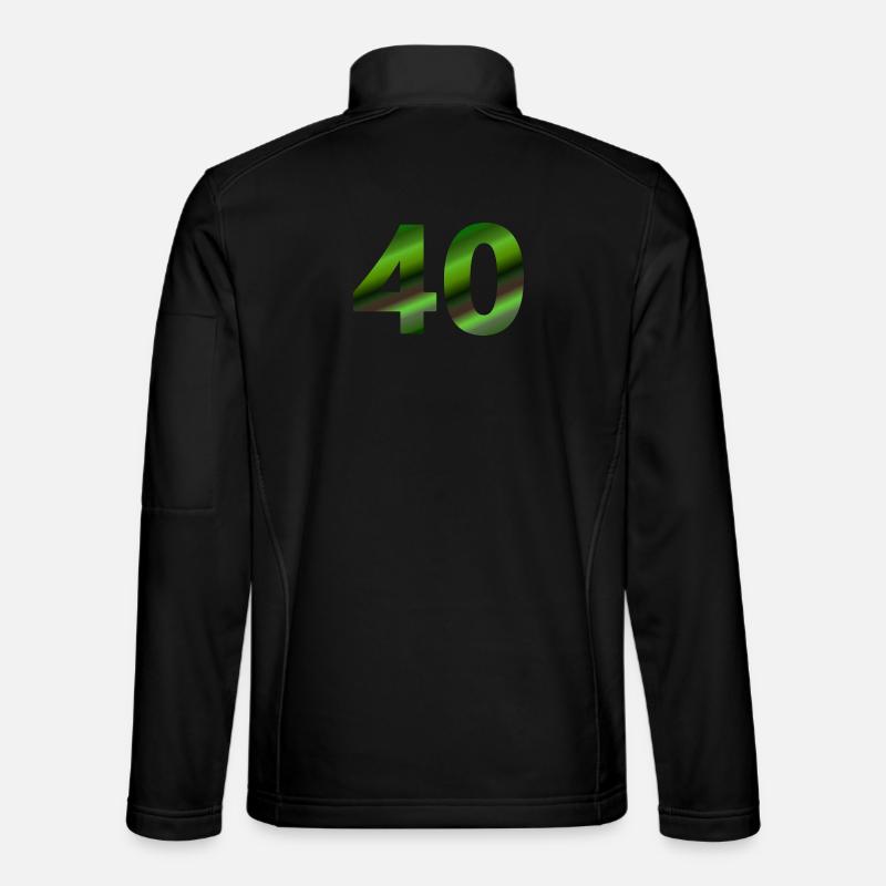 geburtstagsfeier, 40 grüntöne Unisex Softshelljacke