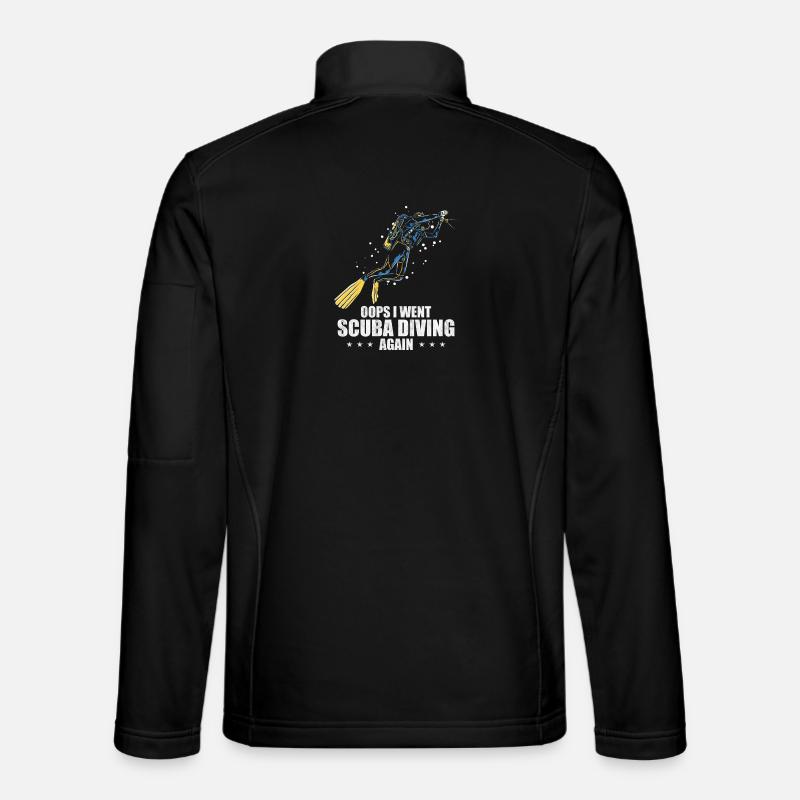 Scuba Diving Dive Design Unisex Softshell Jacket