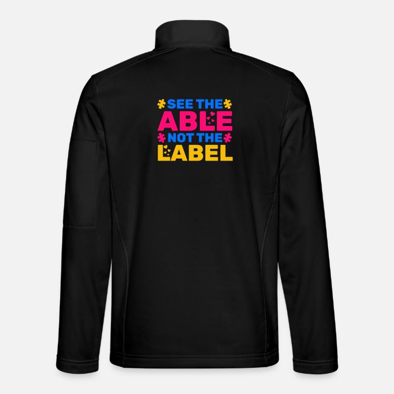 Voir le Capable Pas L’étiquette Veste en tissu softshell Unisexe