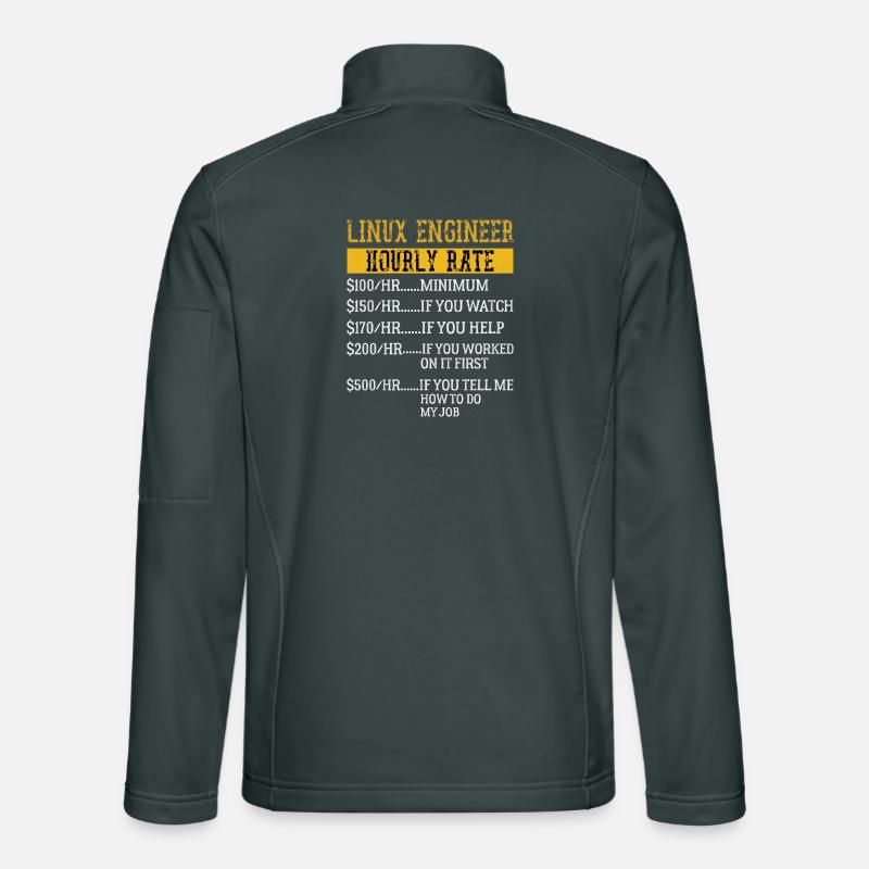 Linux Engineer Hourly Rate Mechanic Labor rate Unisex Softshell Jacket