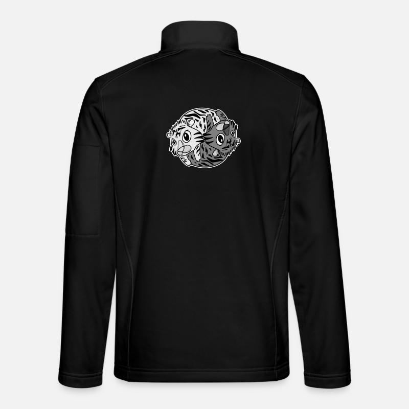 Tiger Yin Yang - Unisex Softshelljacke - Schwarz