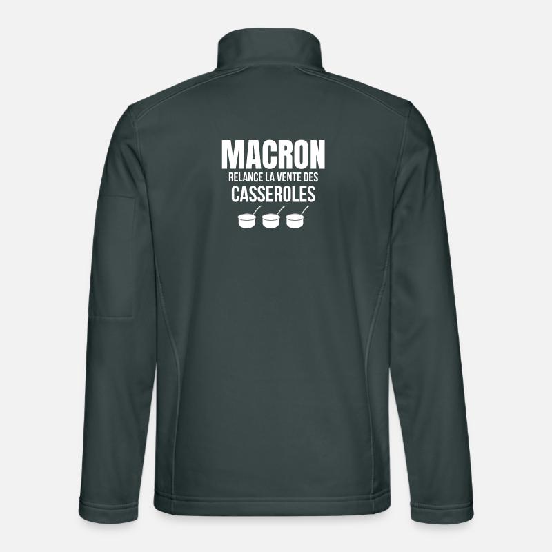 retraite, réforme des retraites, Macron Veste en tissu softshell Unisexe