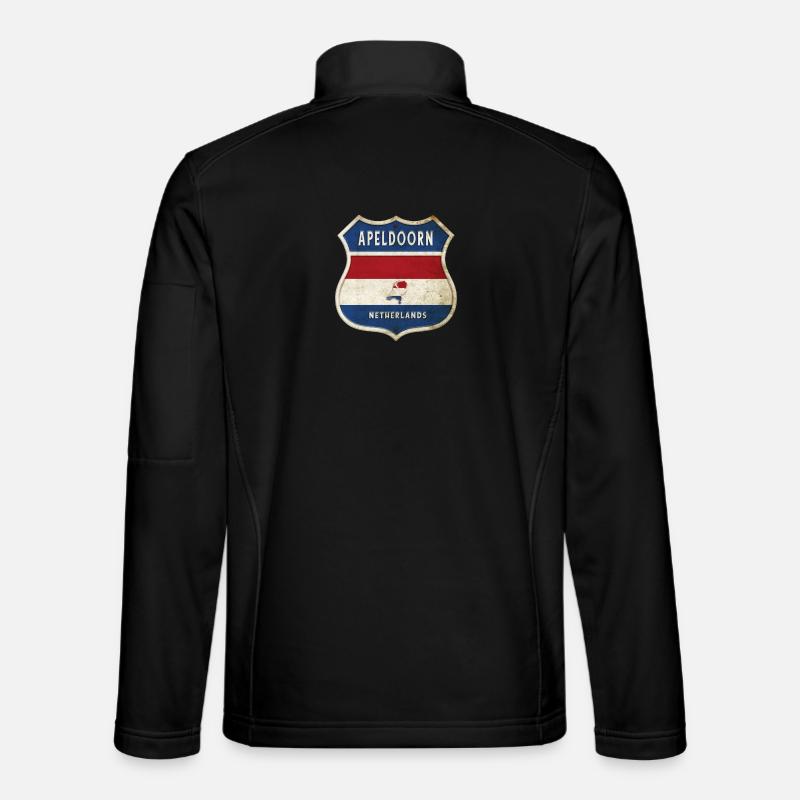 Design du blason d'Apeldoorn, Pays-Bas Veste en tissu softshell Unisexe