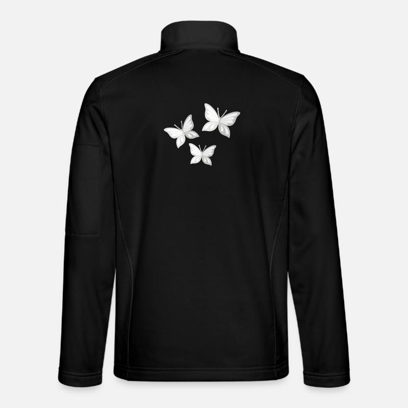 Schmetterling; Schmetterling - Unisex Softshelljacke - Schwarz