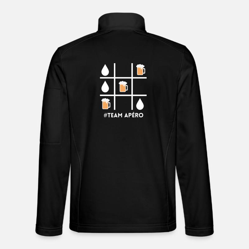 Aperitif team, beer, beer fan - Unisex Softshell Jacket - black