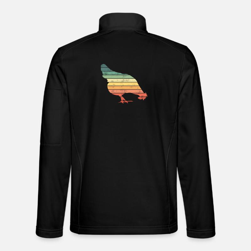 Poulets - Veste en tissu softshell Unisexe - noir