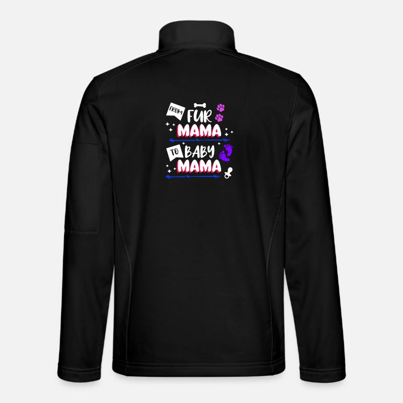 Pacifier Mom Statement Pregnancy Pregnant Unisex Softshell Jacket