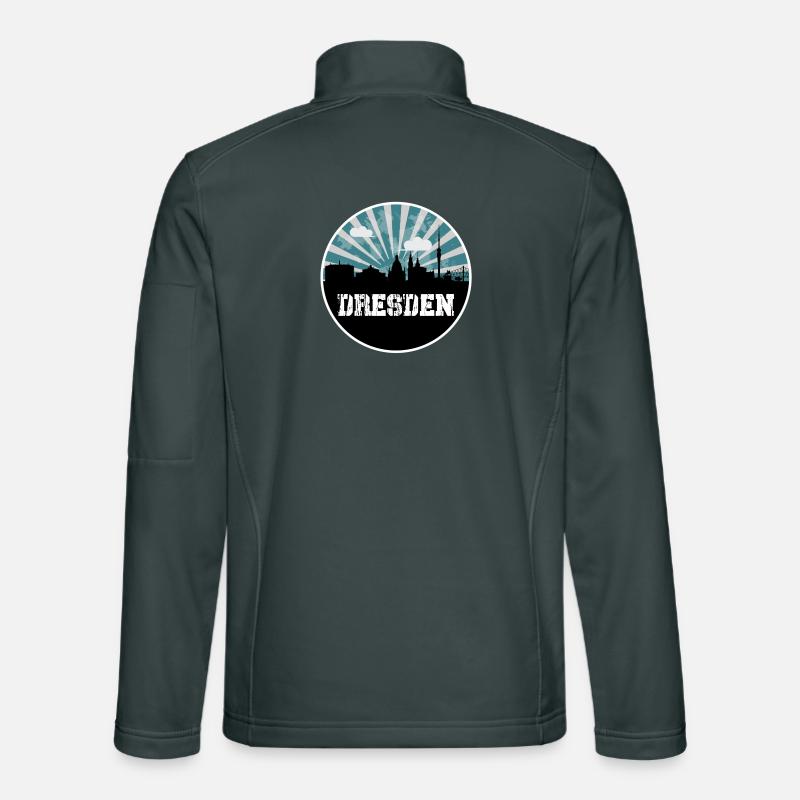 Dresden Blue Hour Skyline Unisex Softshelljacke