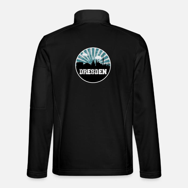 Dresden Blue Hour Skyline Unisex Softshell Jacket
