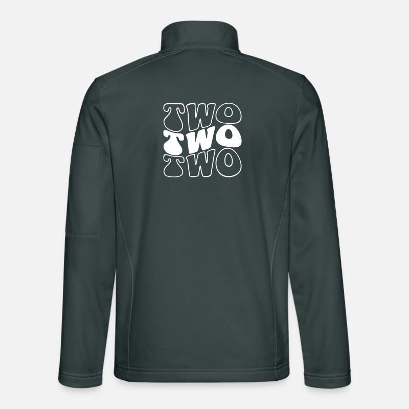 Deux enfants 2e anniversaire garçons filles 2 ans Veste en tissu softshell Unisexe